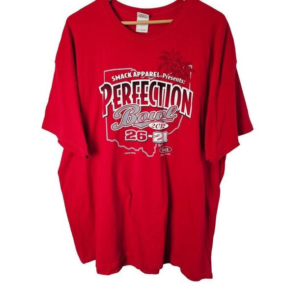 Perfection Bowl Ohio State Buckeyes 2012 T-Shirt Mens 2X Red Gator Bowl Football - Picture 1 of 9